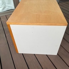 無印良品　木製キャビネット　小ワイドの画像