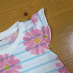 花柄　トップス【used80】の画像
