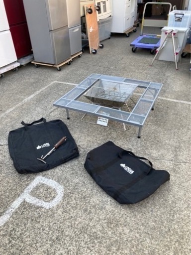 シーズン到来!! 激安キャンプ用品!! LOGOS ロゴス 焚き火台 焚き火台囲炉裏テーブル お得なセット!!