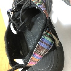 今週末取引なければ処分します。KEEN アクアシューズ24cm　中古の画像