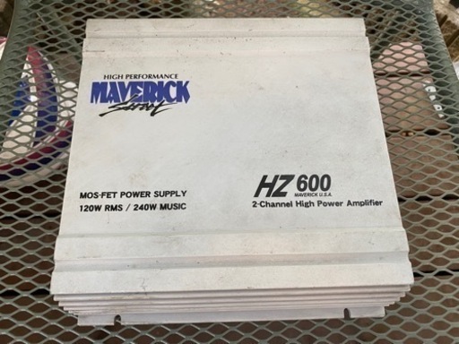 【受け渡し完了】MAVERICK STREET HZ600 パワーアンプ 2チャンネル 240W 120W