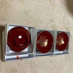 縁起物盃3個の画像