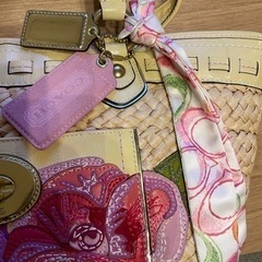 値下げしました　coach かごバッグ　可愛いです　格安で！の画像