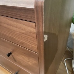 オシャレ棚　ウッド調の棚の画像