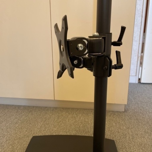 イーサプライ モニターアーム スタンド式 置き型 2画面 EEX-LA006W