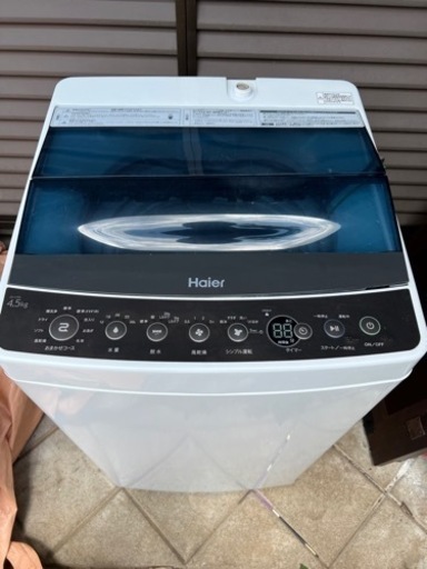 洗濯機 4.5kg 2018年 便利 人気 美品 一人暮らし 安い 格安