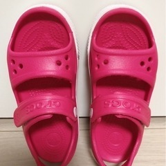 美品　クロックス　18.5cm (C12) キッズ　サンダルの画像
