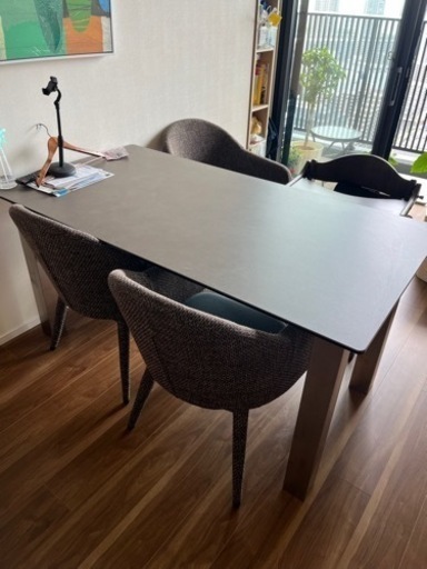 ダイニングチェア　4脚　ファブリック