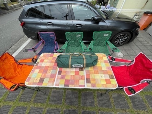 コールマン　キャンピングテーブル他