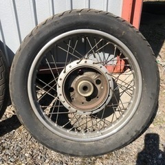 【引取希望】cb750four 前後ホイールタイヤセットの画像
