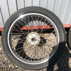 【引取希望】cb750four 前後ホイールタイヤセットの画像