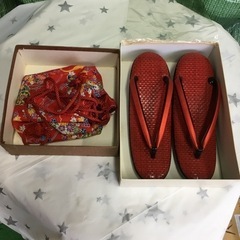 未使用草履と手提げのセット