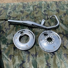 クレイジータクト❗️マフラーとホイールカバーセット❗️