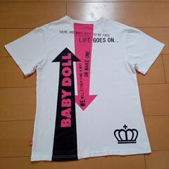 中古　矢印Ｔシャツ白Ｍ　ベビードールBABYDOLLベビド