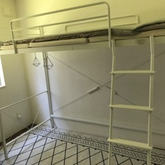 ニトリ　ロフトベッド　白