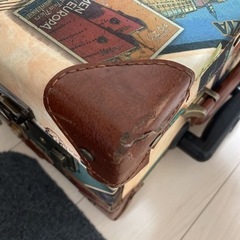 ワールドトランク　スタンプ柄　キャリーバックの画像