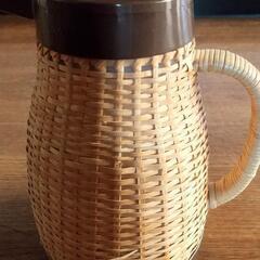 TIGER タイガー 籐ポット　魔法瓶　PSH-0750　昭和レトロ　0.76Lの画像