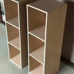 カラーボックス3段スリム　2個の画像