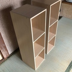 カラーボックス3段スリム　2個の画像