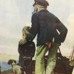 ノーマン・ロックウェル　ポスター額付　55–76cmの画像