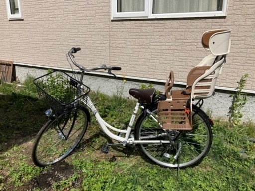 ママチャリ　チャイルドシート付き