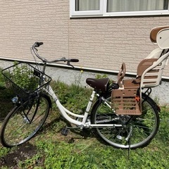 ママチャリ　チャイルドシート付き