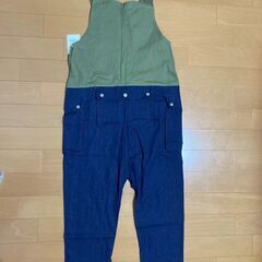 A65男女兼用大人チューブサロペットデッキオーバーオールツナギ服デニムサロペットの画像