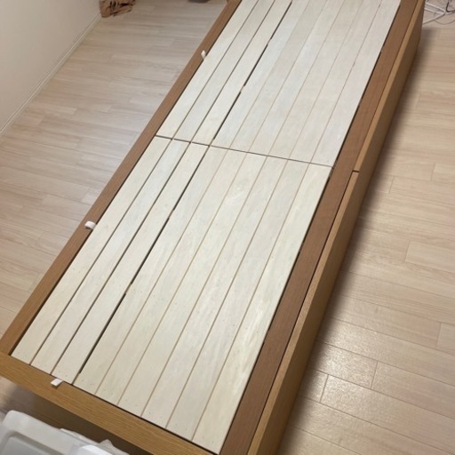 【無印良品】セミシングルベッド収納付き（中古）