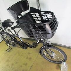 B989★26500円★ 整備済み　中古自転車 3人乗り対応　LEDオートライト6段変速　パープル【20インチ 】の画像