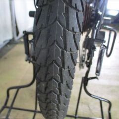 B989★26500円★ 整備済み　中古自転車 3人乗り対応　LEDオートライト6段変速　パープル【20インチ 】の画像