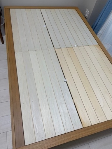 【値下げ】無印良品ベッド オーク材 収納ベッド セミダブル& 高密度ポケットコイルマットレス