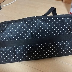 ドット柄 ボストンバッグの画像