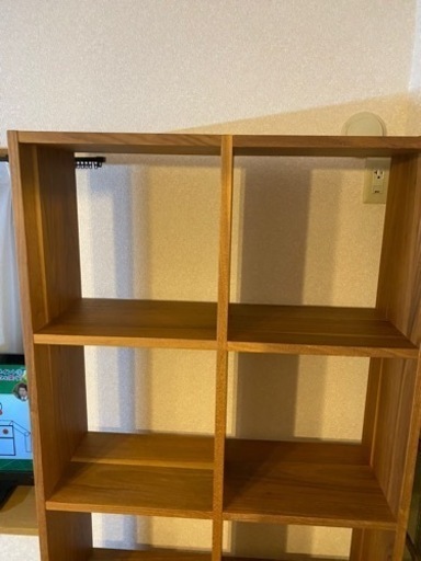 無印　muji スタッキングシェルフ　ウォールナット