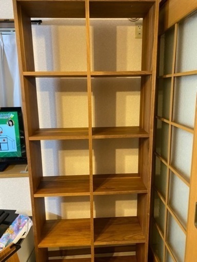 無印　muji スタッキングシェルフ　ウォールナット