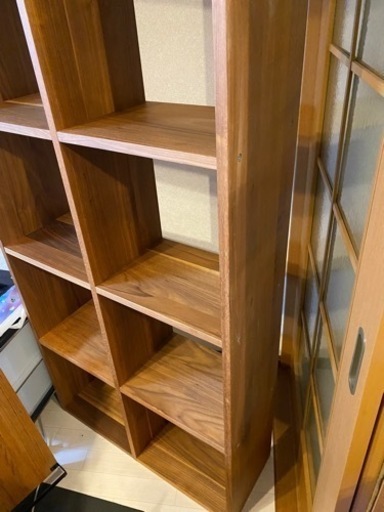 無印　muji スタッキングシェルフ　ウォールナット