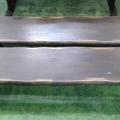 ダイニング5点セット　大型ワイドサイズ　ベンチチェア×2   肘掛け付チェア×2   195×95×70の画像