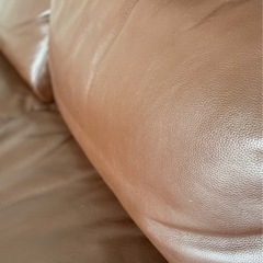 無印良品、ソファ、本革、ヘッドレスト付き MUJI (無印良品) - 専用 19万サーフスタイルレザーフェザーソファー本