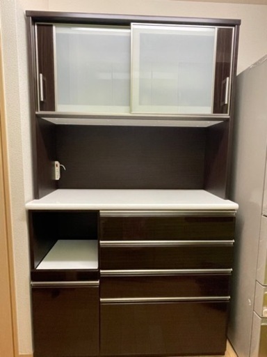 ニトリ　キッチンボード120 ブラウン