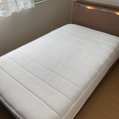 【購入6/20まで・直接引取】ニトリ セミダブルベッド マットレ...