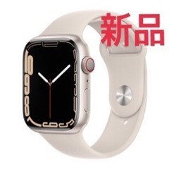 【新品】アップルウォッチApple Watch‎ シリーズ7 45mm GPS＋セルラーモデル スターライト