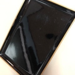 🌈No.5 黒色　小さなお盆　高級感✨おぼんこぼんもビックリの画像