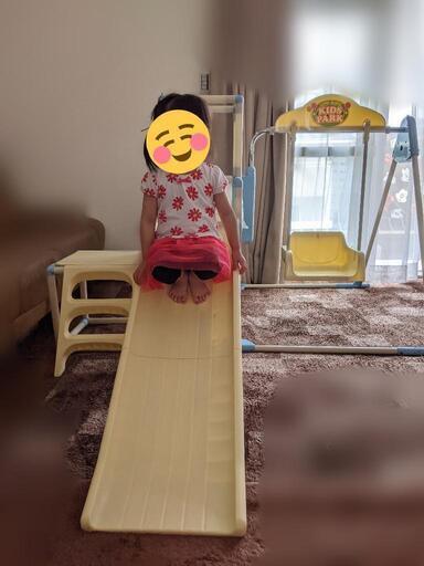 家庭用すべり台　ブランコ　鉄棒　使用感あります