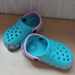 子供用 サンダル 16cm  女の子 アリエル 子供靴の画像