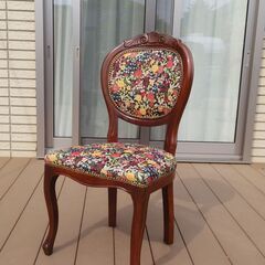 張替え品】ロココ調イタリア製椅子