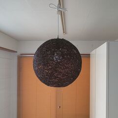 ニトリ ペンダントライト 麻ボール型 ブラウン
