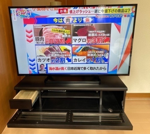(決まりました)Panasonicビエラ49インチ※希望の方にはテレビ台も一緒にお譲りします
