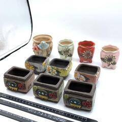 花瓶セットA 10個セット　植木鉢 陶器　多肉植物　寄せ植えの画像