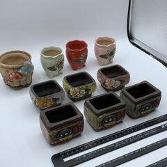 花瓶セットA 10個セット　植木鉢 陶器　多肉植物　寄せ植えの画像
