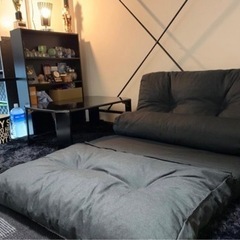 『お相手決まりました』3way2人掛けソファー ブラック