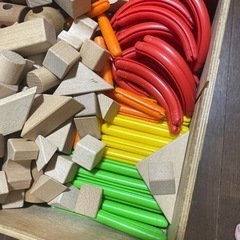 積み木　　知的玩具　穂高より　　お話し中の画像